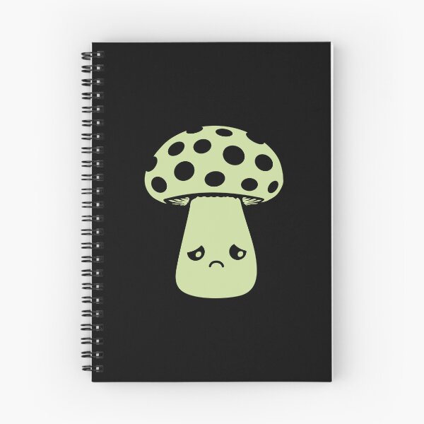 Item preview, Mushroom Sad Unhappy Face Kawaii Disappointed Melancholy Spotted designed and sold by shirt-o-mat.