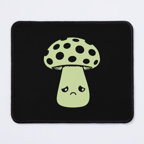 Item preview, Mushroom Sad Unhappy Face Kawaii Disappointed Melancholy Spotted designed and sold by shirt-o-mat.