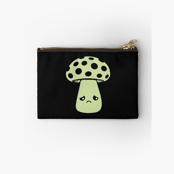 Item preview, Mushroom Sad Unhappy Face Kawaii Disappointed Melancholy Spotted designed and sold by shirt-o-mat.