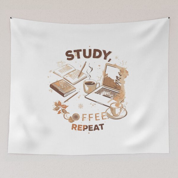 Item preview, Study Coffee Repeat Student Life designed and sold by SR8891.