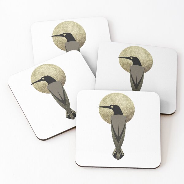 Item preview, art deco crow designed and sold by gh30rgh3.