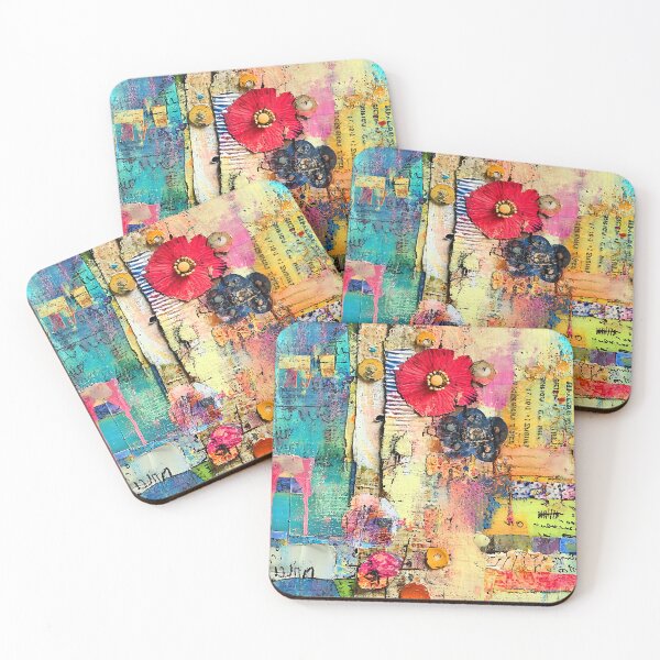 Item preview, Sophisticated Mixed Media Style Abstract Floral Art Designs designed and sold by DEC02.