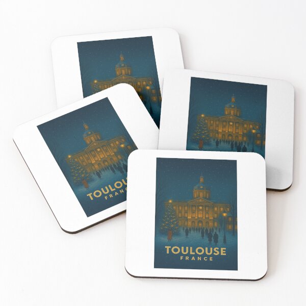 Aperçu de l'œuvre Toulouse sous la neige – Magie d’hiver au Capitole créée et vendue par Pomdailleurs.