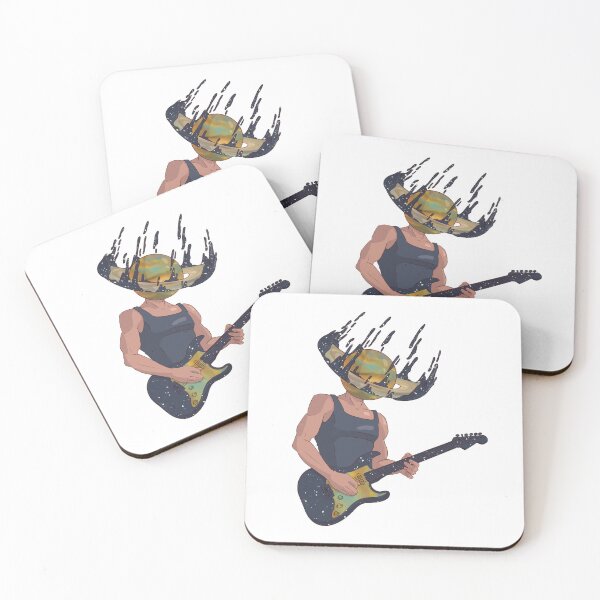 Item preview, Space Guitarist – Cosmic Musician Illustration | Surreal Galaxy Art designed and sold by TinyFrogRealm.