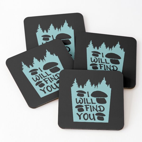 Item preview, Mushrooms I Will Find You Forest Nature Humor designed and sold by shirt-o-mat.