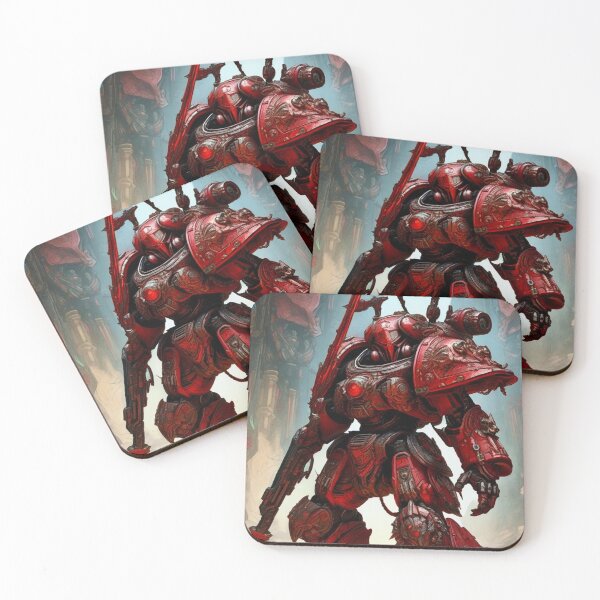 Item preview, Demon Red Space Marine - Sci Fi Art concept designed and sold by Delerat7.