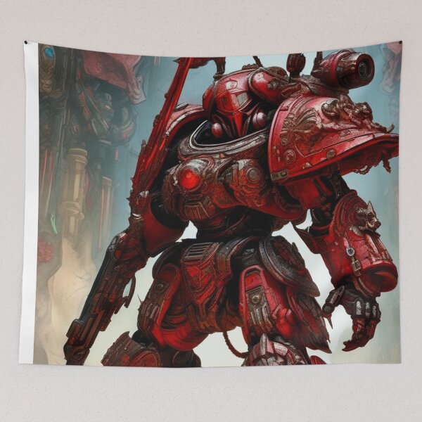 Artikelvorschau, Dämonenroter Space Marine – Sci-Fi-Art-Konzept entworfen und verkauft von Delerat7.