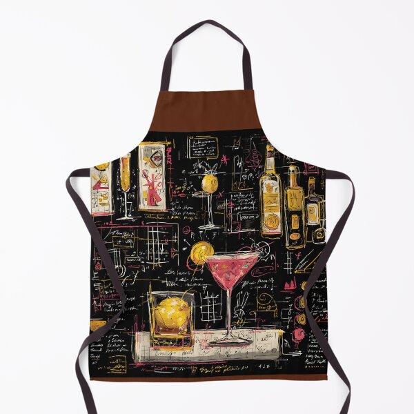Item preview, Vibrant Cocktail Artwork with Abstract Geometric Sketches Evoking Creativity and Whimsy designed and sold by OlfactoART Studio.
