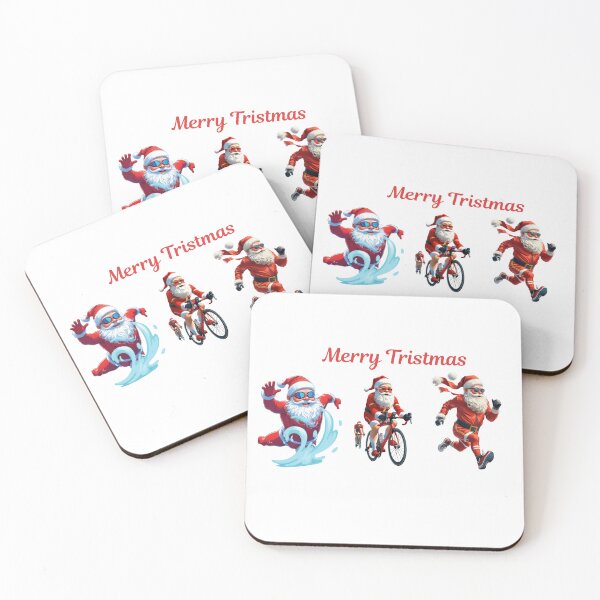 Item preview, Triathlon Santa running wild designed and sold by LaurannaDesign.