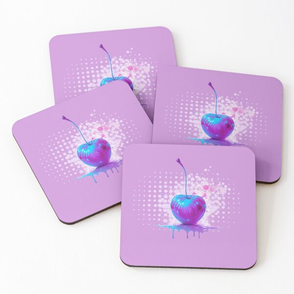 Item preview, Neon Cherry Pop Art – Vibrant Psychedelic Fruit Design designed and sold by ThreadGhost.