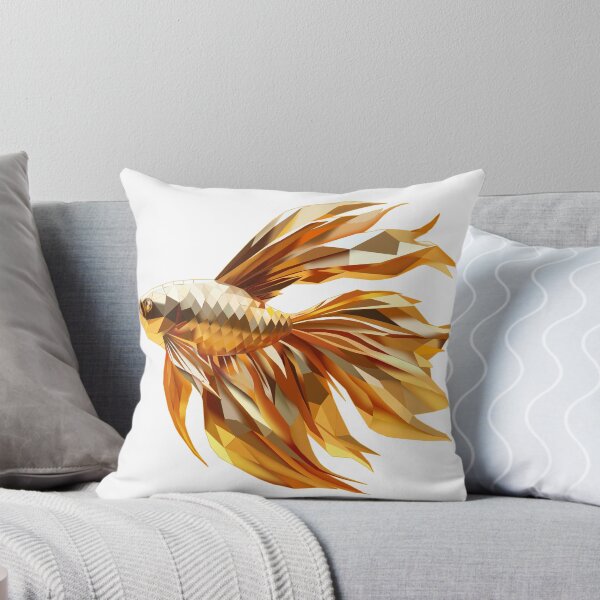 Item preview, Golden Low Poly Wish Fish — 3D Magical Transparent Fish for Stickers & Decor designed and sold by InFrameVision.