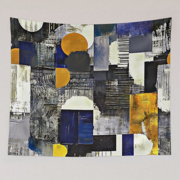 Item preview, Urban Street At Midnight Abstract Mixed Media Digital  designed and sold by DEC02.