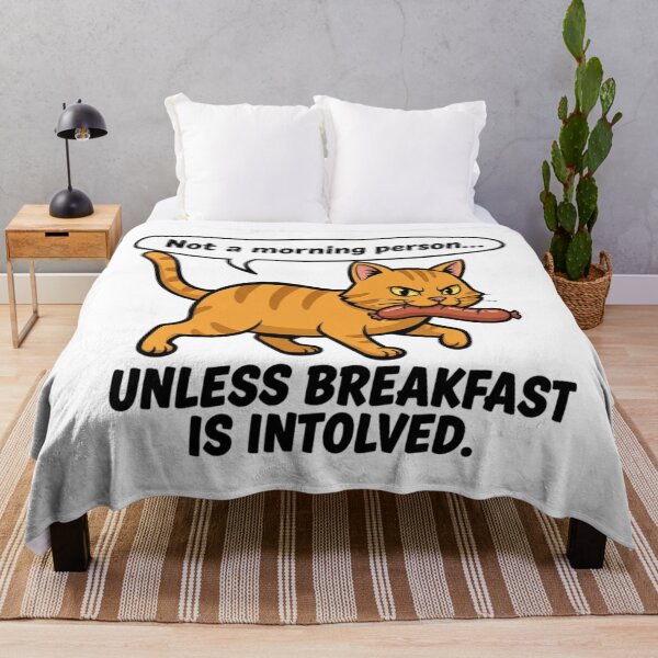 Item preview, Not a Morning Person, Demands Sausage designed and sold by Silent Watch Threads..