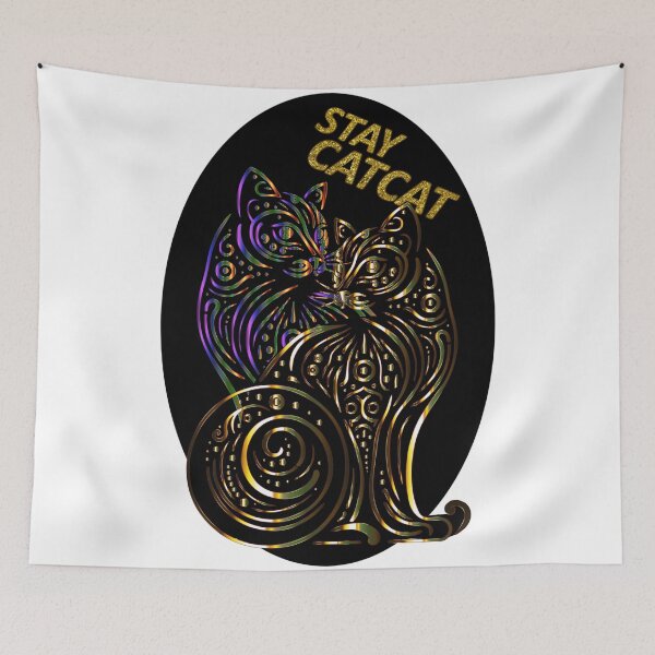 Item preview,  Stay Catcat Forever | Funny Cat Lover Quote designed and sold by ArtsyExplorer.