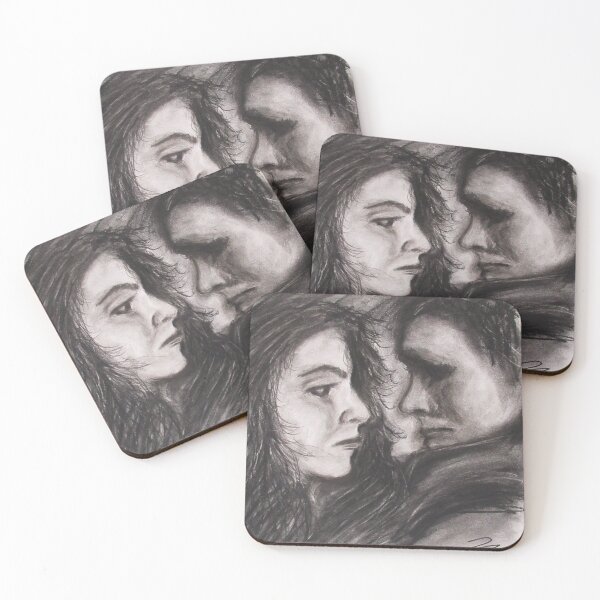 Item preview, Stubborn Love charcoal drawing designed and sold by Wyrdwayward.