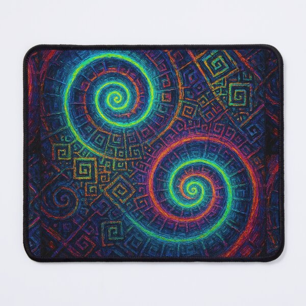 Item preview, Intricate Colorful Abstract Spirals Art  designed and sold by SRF Art & Designs.