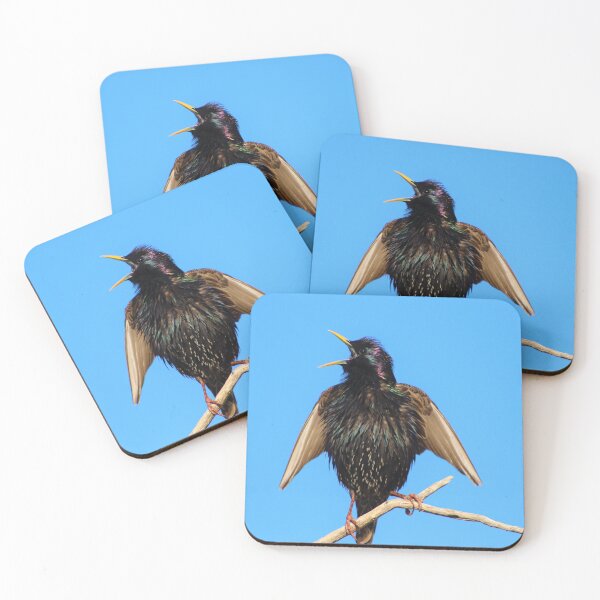 Item preview, Glowing European Starling designed and sold by simonjayphotos.