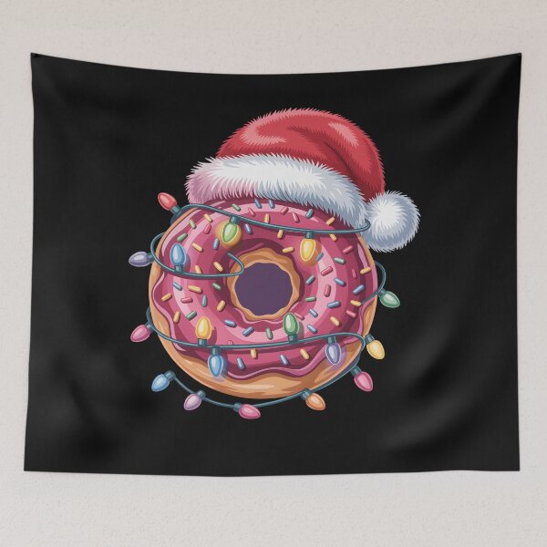 Item preview, Donut Lover Christmas Lights Santa Hat Xmas Kids Women Men  designed and sold by clothesy7.