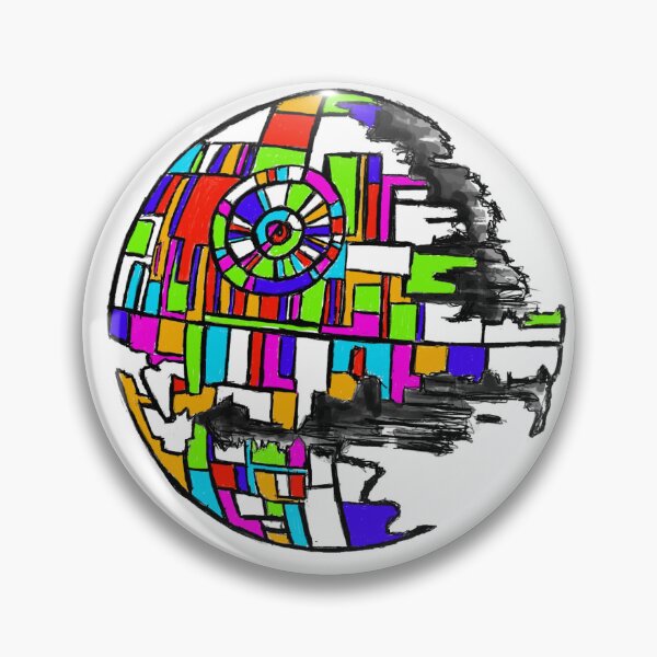 Item preview, Colourful Death Star designed and sold by NeilInglisArt.