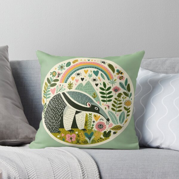 Item preview, Anteater - Hope for Wildlife Scandinavian Folk Art by heidiannemorris © designed and sold by FOLK ART FUSION by heidiannemorris.