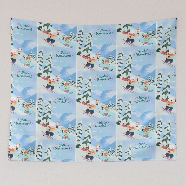 Item preview, Winter Wonderland Sking Bear  designed and sold by lumar23.