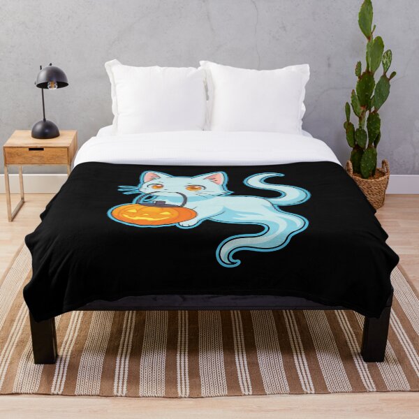 Item preview, Gatito fantasma designed and sold by GhoulishGraphX.