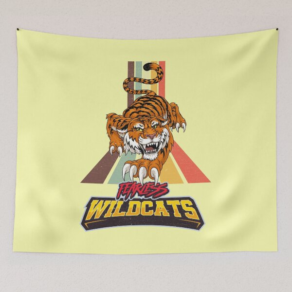 Item preview, Retro Fearless Wildcats Tiger Distress designed and sold by CreativeCrewApp.
