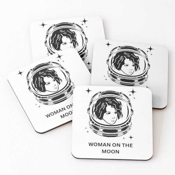 Item preview, Woman on the Moon White designed and sold by PlanesFrikis.