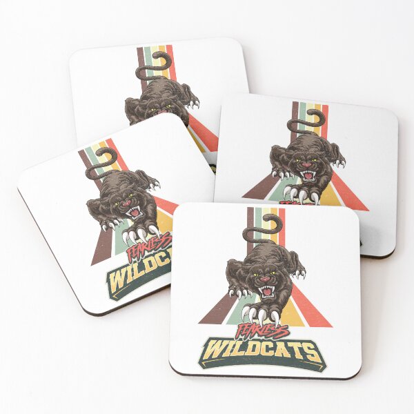 Item preview, Retro Fearless Wildcats Black Panther Distress designed and sold by CreativeCrewApp.