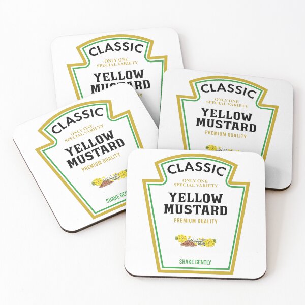 Item preview, Classic Yellow Mustard Retro Label Art designed and sold by GamerGearTees.