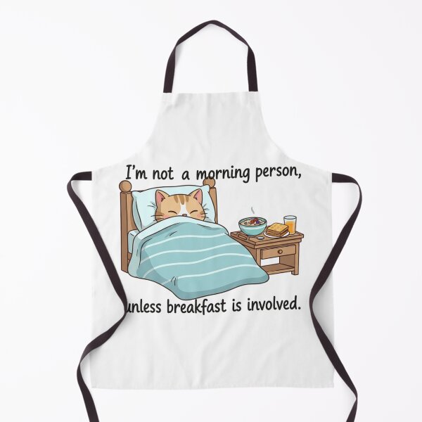 Item preview, Cat Wakes Up for Bedside Breakfast designed and sold by Silent Watch Threads..