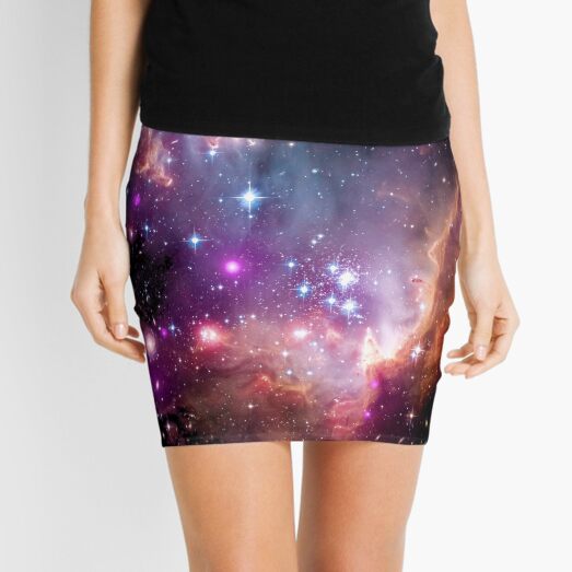 Colorful Galaxy Pattern Mini Skirt