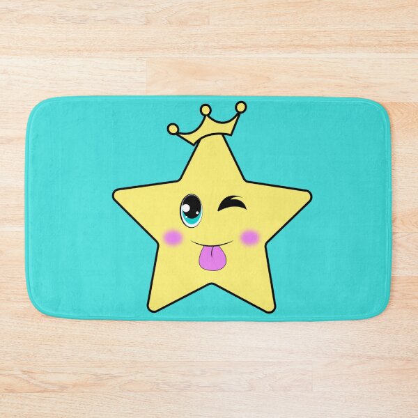 Item preview, animated star with a silly face & a crown designed and sold by ArtbyRushawna1.