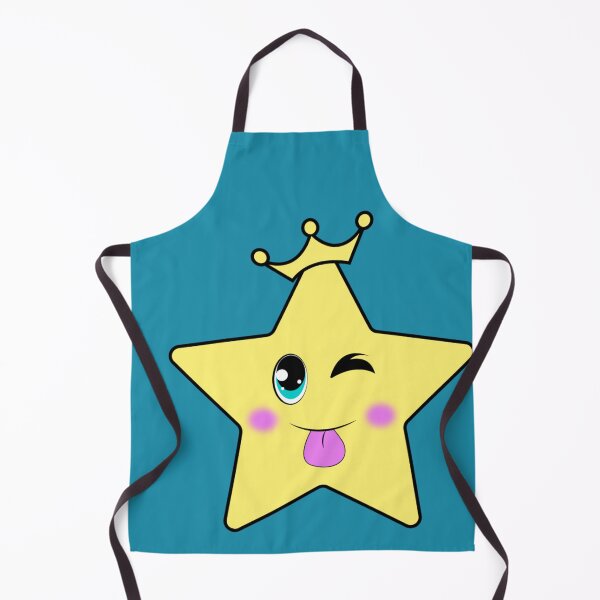Item preview, animated star with a silly face & a crown designed and sold by ArtbyRushawna1.
