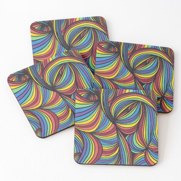 Item preview, Rainbow Swirls designed and sold by UnderstairsArt.
