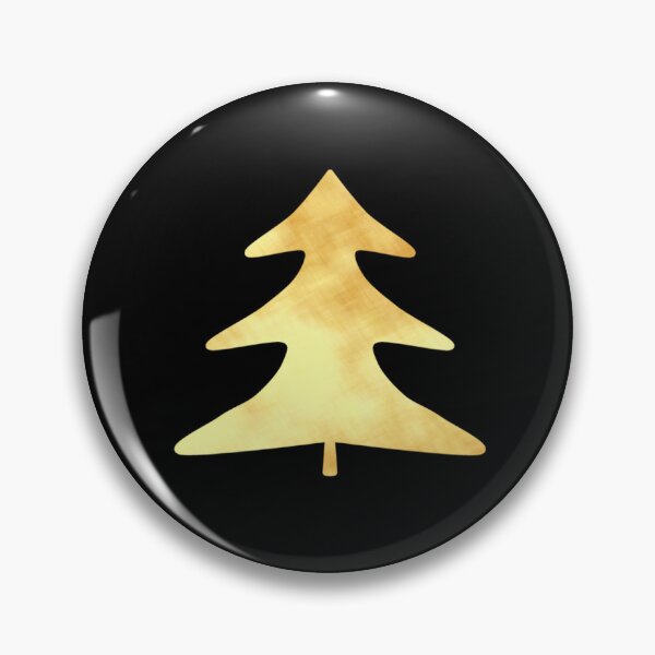 Item preview, Golden Pine Tree on black - Calm, Sensory-Friendly designed and sold by CreaTwinkles.