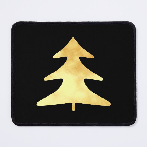 Item preview, Golden Pine Tree on black - Calm, Sensory-Friendly designed and sold by CreaTwinkles.
