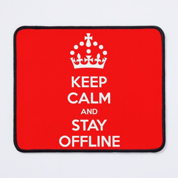 Item preview, Keep Calm And Stay Offline - Anti Digital ID UK Protest - British Parody Design designed and sold by pemperos.