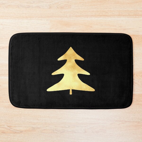 Item preview, Golden Pine Tree on black - Calm, Sensory-Friendly designed and sold by CreaTwinkles.