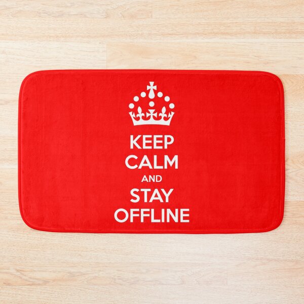 Item preview, Keep Calm And Stay Offline - Anti Digital ID UK Protest - British Parody Design designed and sold by pemperos.