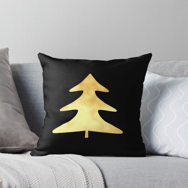 Item preview, Golden Pine Tree on black - Calm, Sensory-Friendly designed and sold by CreaTwinkles.
