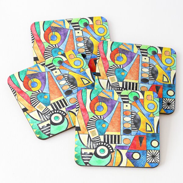 Item preview, Colorful Cool Cubism Abstract Art Sleek Designs designed and sold by DEC02.