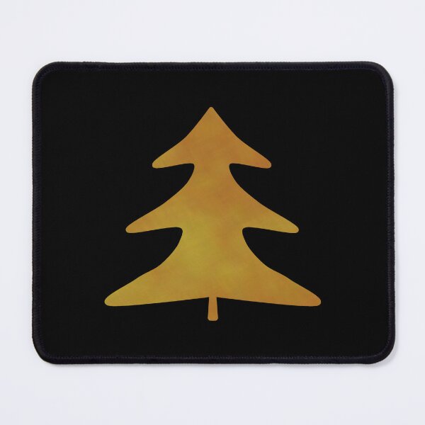 Item preview, Golden Pine Tree on black - Calm, Sensory-Friendly designed and sold by CreaTwinkles.