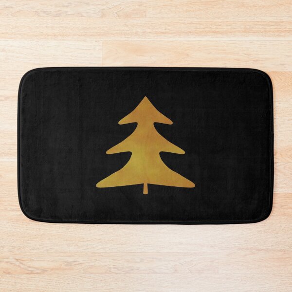 Item preview, Golden Pine Tree on black - Calm, Sensory-Friendly designed and sold by CreaTwinkles.