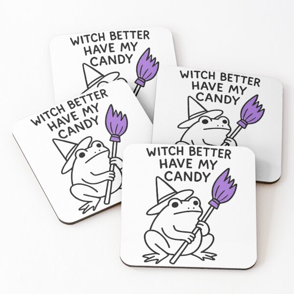 Item preview, Witch Frog Halloween Candy Shirt designed and sold by TheFrogPunk.