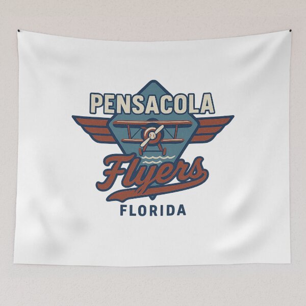Item preview, Pensacola Flyers – Vintage Florida Baseball Team Logo designed and sold by BackstopAndCo.