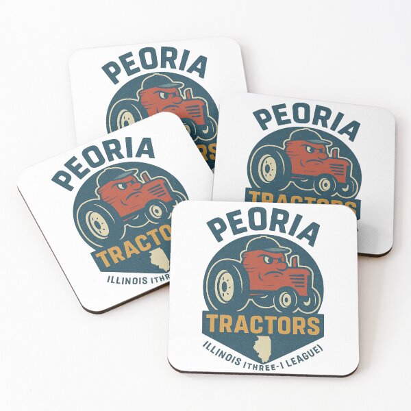 Item preview, Peoria Tractors – Illinois Three-I League Vintage Baseball Logo designed and sold by BackstopAndCo.