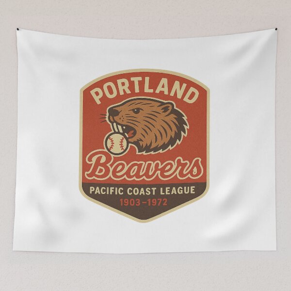 Item preview, Portland Beavers – Pacific Coast League Vintage Baseball Logo designed and sold by BackstopAndCo.