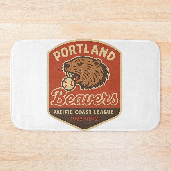 Artikelvorschau, Portland Beavers – Vintage-Baseball-Logo der Pacific Coast League entworfen und verkauft von BackstopAndCo.