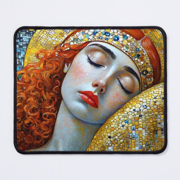Item preview, Daydreamer - Portrait of a woman inspired by Klimt designed and sold by 3ling_Design.